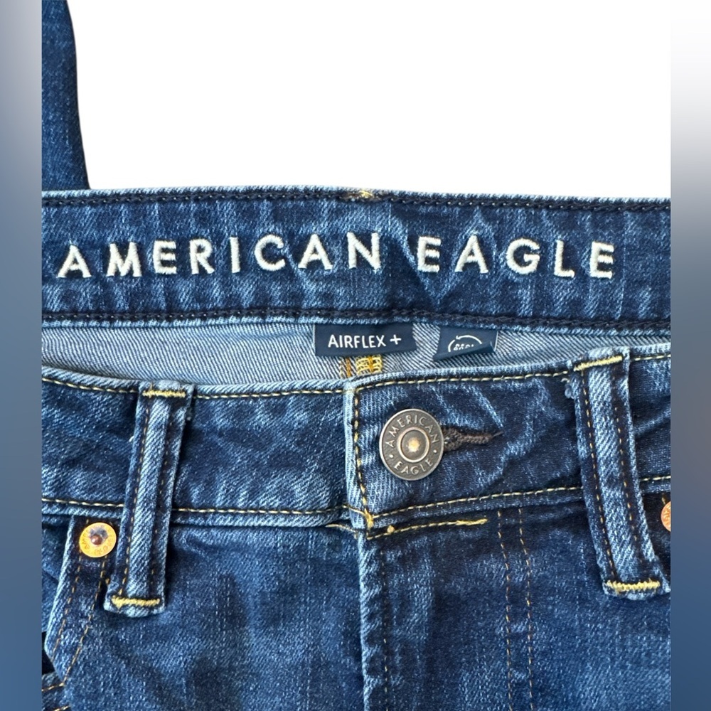MENS AE American Eagle Outfitters dark faded Blue Jeans BOOTCUT 31 x32 - Picture 4 of 6